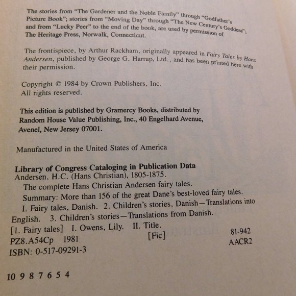 The Complete Hans Christian Andersen Fairy Tales Book - Picture 6 of 12
